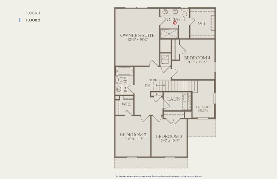 Springfield Floor Plan, Quick Move-In Home, Floor 2