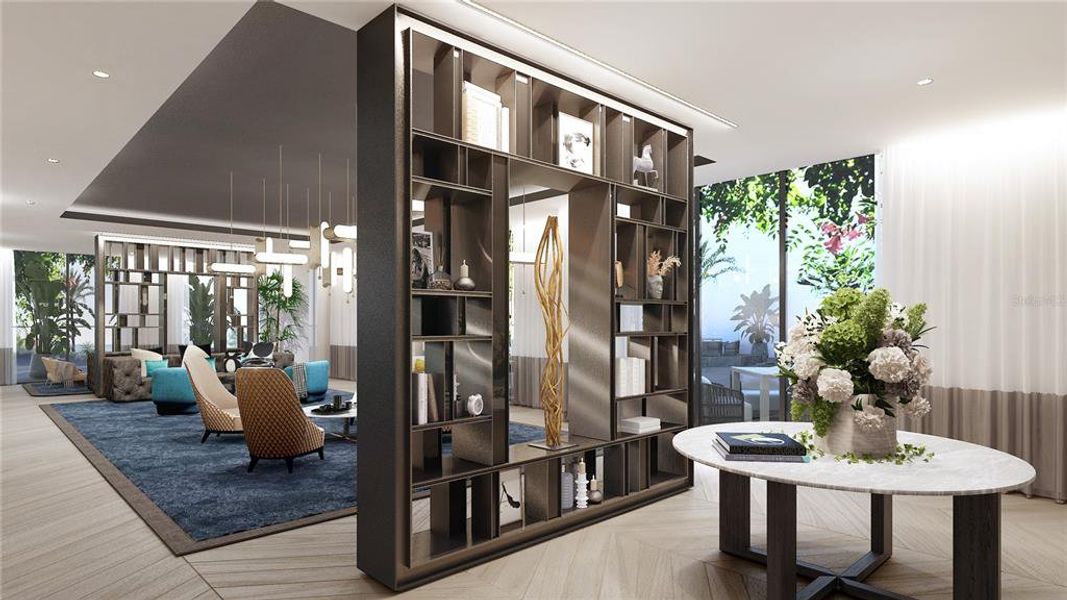 Furnished interior view inside a new home in , Tampa (Image 10).