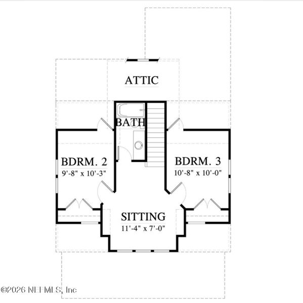 2D floor plan layout of this home in , St. Augustine, FL (Image 3).