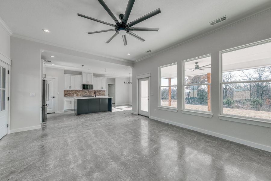 Representative unfurnished interior of a home built from the Loretta by Zeal Home Builders in Horizon Meadow Estates, Paradise (Image 98). Representative unfurnished interior of a home built from the Loretta by Zeal Home Builders in Horizon Meadow Estates, Paradise (Image 98).