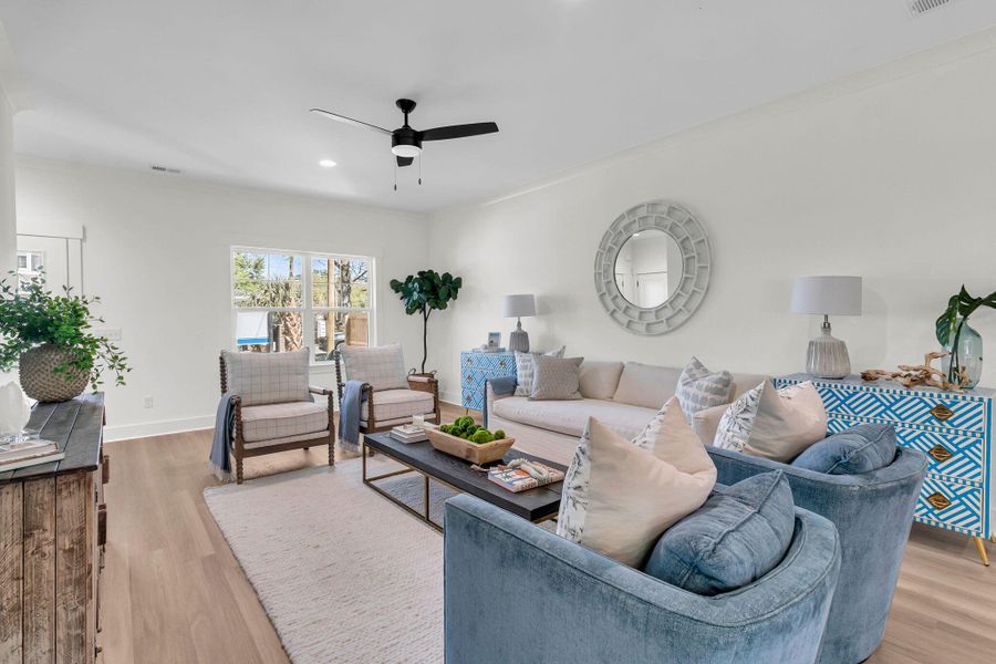 Furnished interior view inside a new home in , Charleston (Image 9).