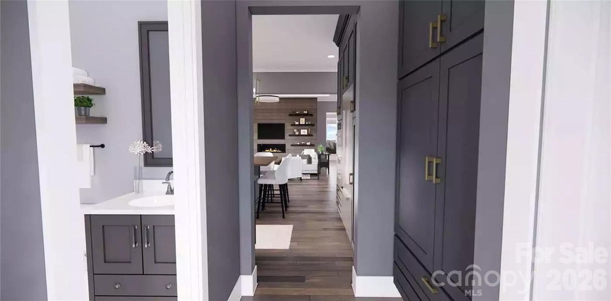 Furnished interior view inside a new home in , Denver (Image 8).