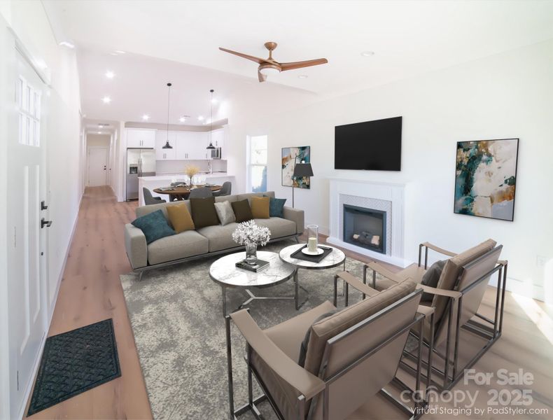 Furnished interior view inside a new home in , Morganton (Image 5).