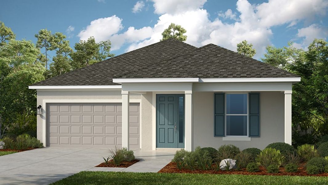 Representative exterior photo of a completed home built from the Biloxi by Taylor Morrison in Indigo Creek, Apollo Beach, FL (Image 8).