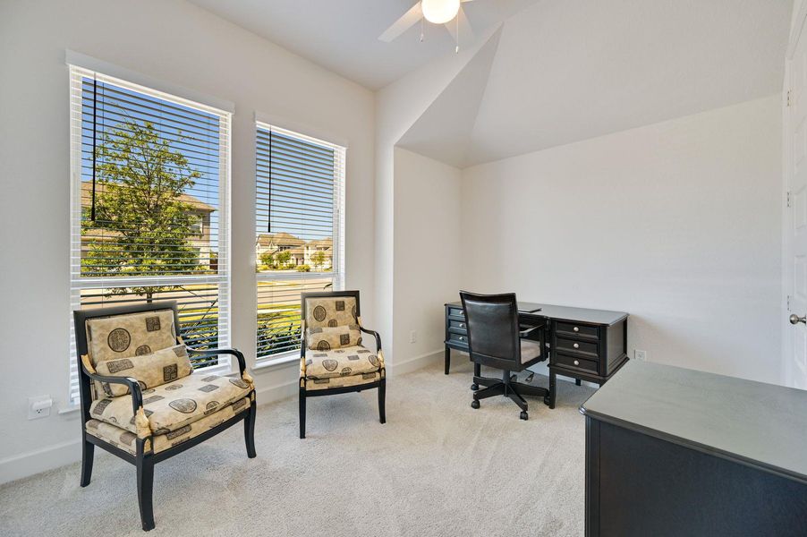 Additional guest bedroom currently being used as an office.