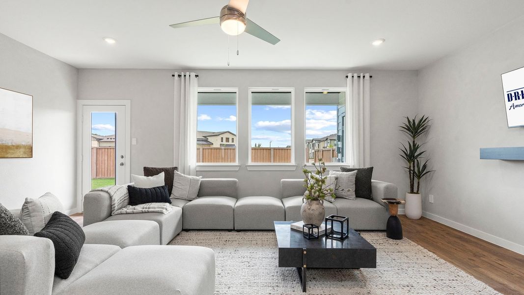 Furnished interior view inside a new home in Villarosa at Tamarron, Katy (Image 30).
