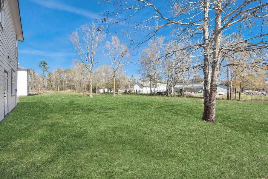 Exterior details and patio area of a home in , Conroe (Image 3).
