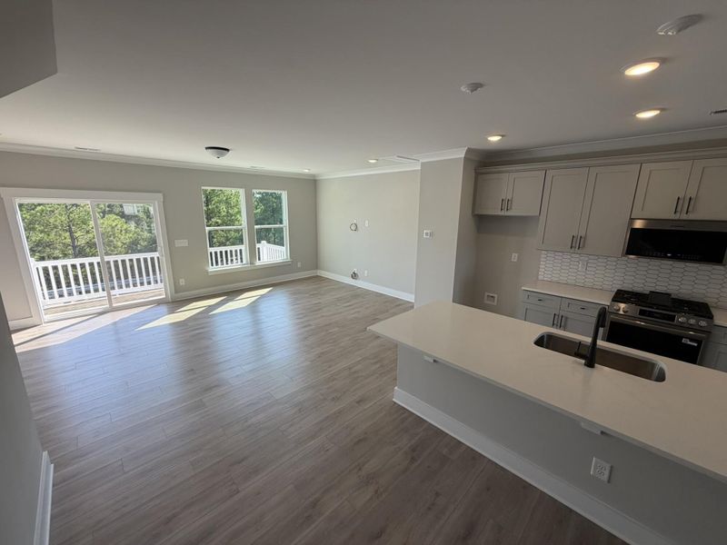 Spacious, unfurnished interior of a new home in Bryton Crossing Townhomes, Huntersville (Image 10).