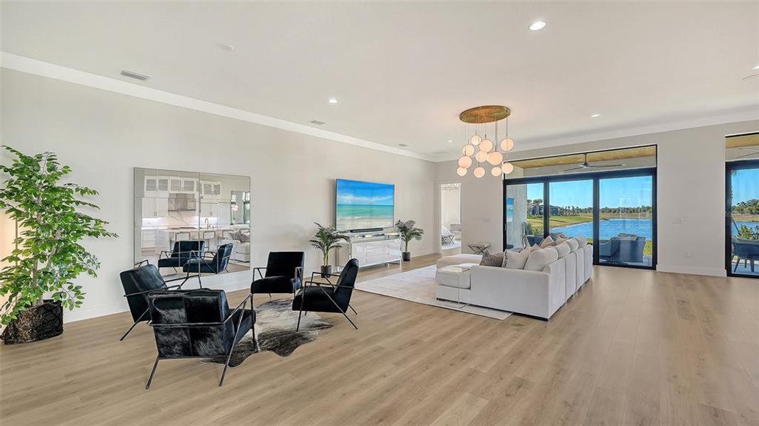 Furnished interior view inside a new home in , Sarasota (Image 53).