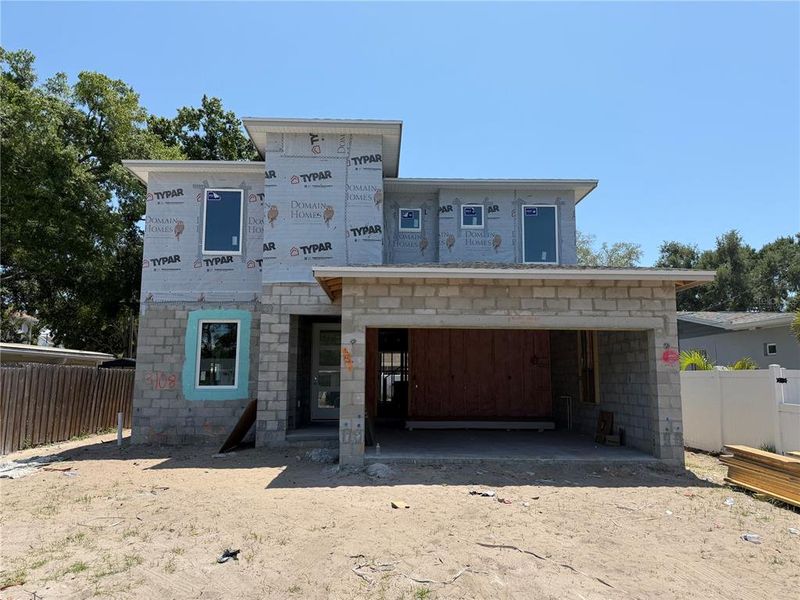 In-progress construction of a new home in , Tampa, FL (Image 4).