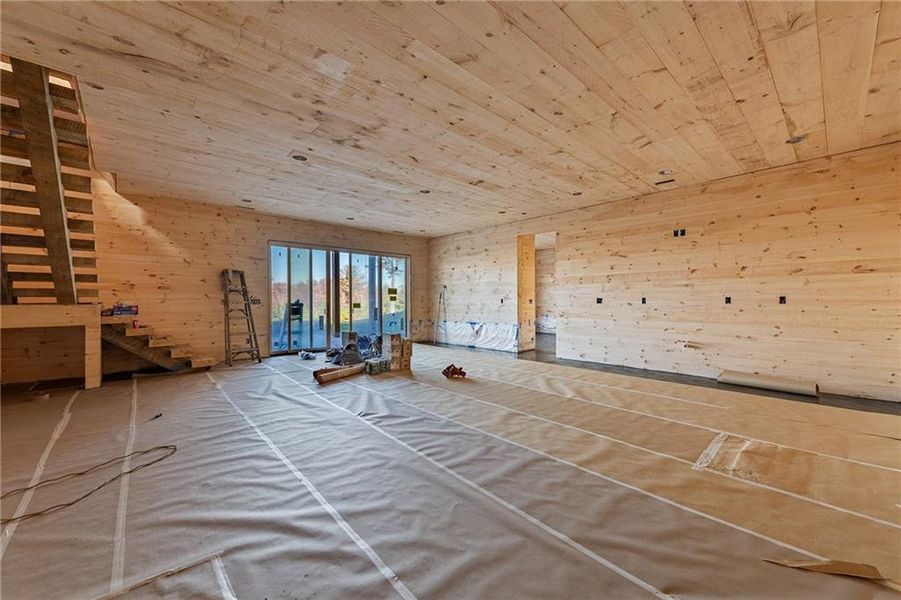 In-progress construction of a new home in , Blue Ridge, GA (Image 33).