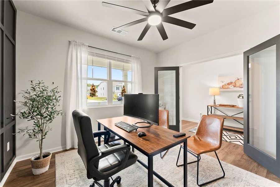 Furnished interior view inside a new home in , Dawsonville (Image 38).