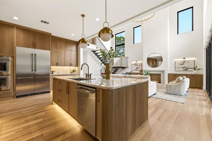 Furnished interior view inside a new home in , Dallas (Image 12).
