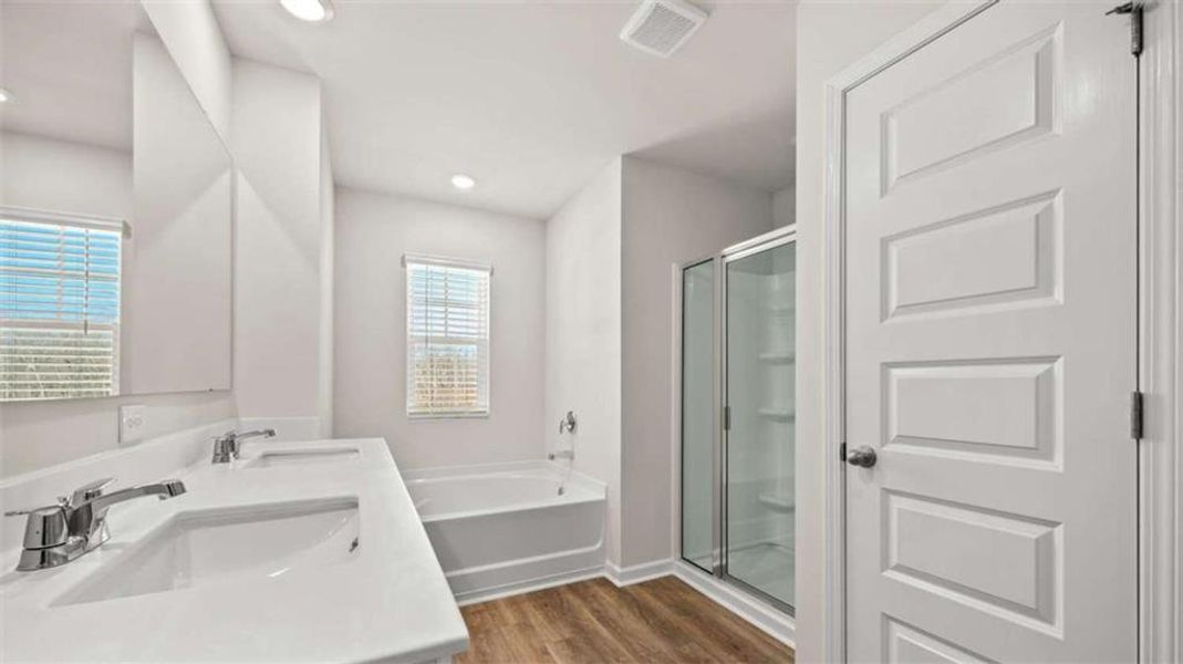 Furnished interior view inside a new home in Poplar Preserve, Newnan (Image 8).