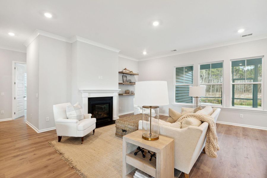 Furnished interior view inside a new home in Horizons at Summers Corner | 55+: The Estates, Summerville (Image 2). Furnished interior view inside a new home in Horizons at Summers Corner | 55+: The Estates, Summerville (Image 2).