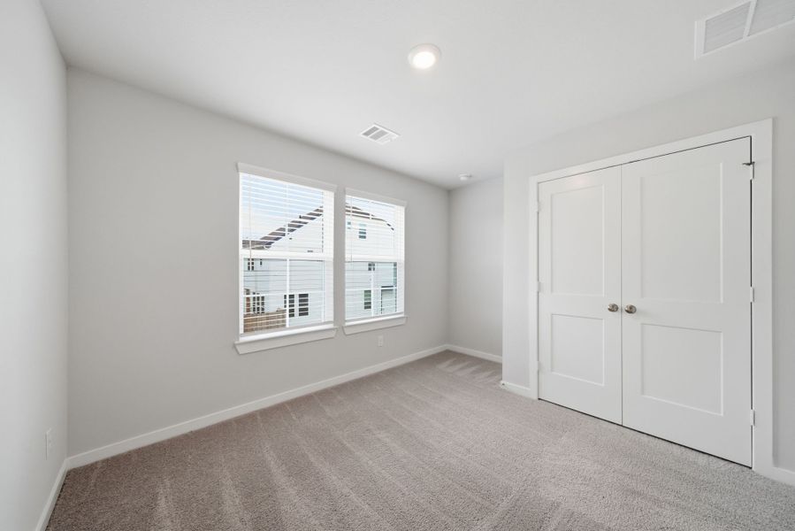 A room with white doors. A room with white doors.