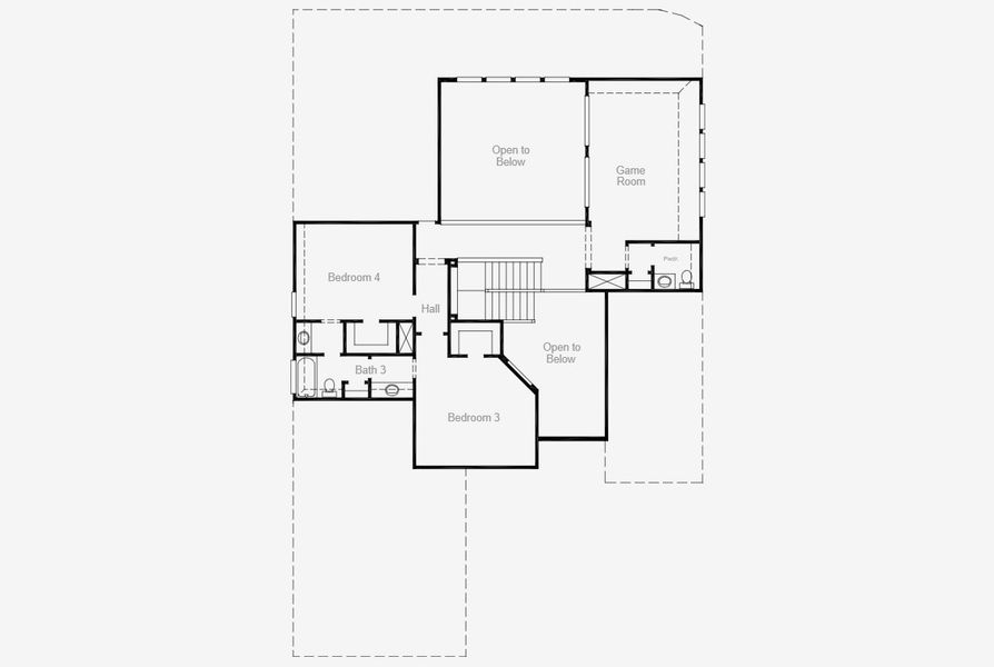 2D floor plan layout for the Claude - 60 Homesites by Coventry Homes in Cambridge Crossing, Celina, TX (Image 9). 2D floor plan layout for the Claude - 60 Homesites by Coventry Homes in Cambridge Crossing, Celina, TX (Image 9).