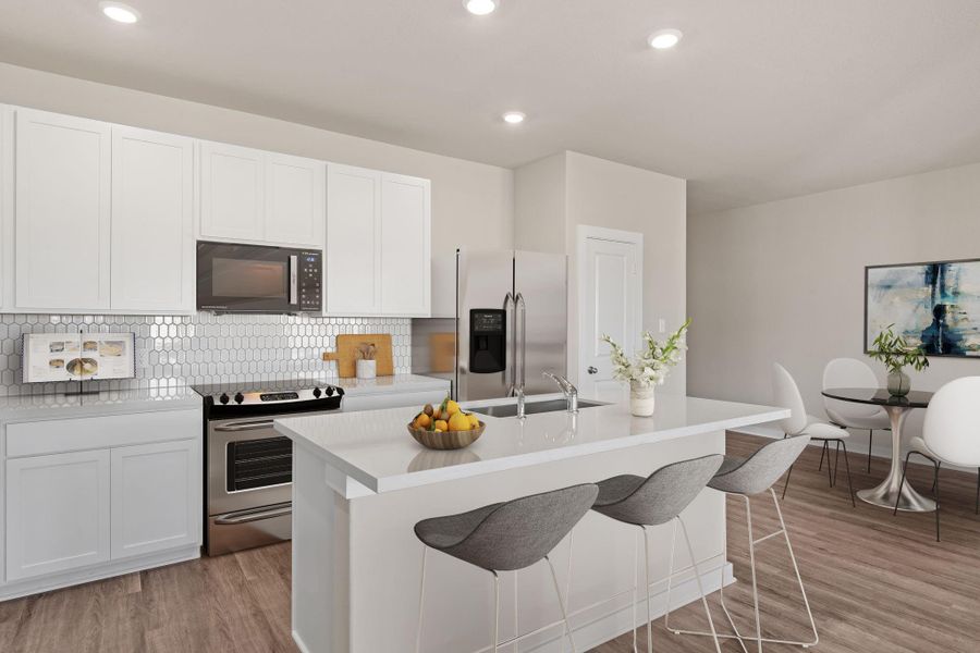 Furnished interior view inside a new home in Arabella on the Prairie 60', Richmond (Image 8).