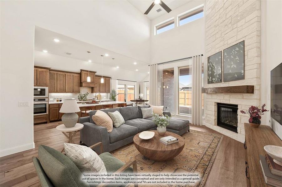 Furnished interior view inside a new home in Country Lakes, Denton (Image 17).