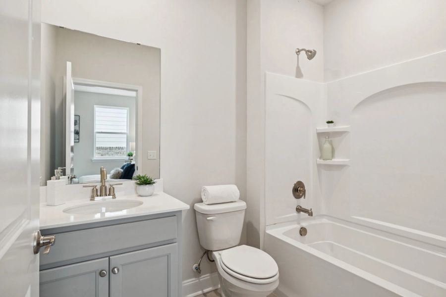 Secondary Bathroom | For representation purposes only. Options and layout may vary by community and home plan. Secondary Bathroom | For representation purposes only. Options and layout may vary by community and home plan.