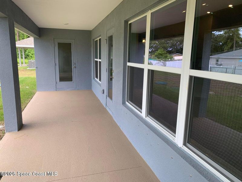 Exterior details and patio area of a home in Palm Bay, Palm Bay (Image 3).