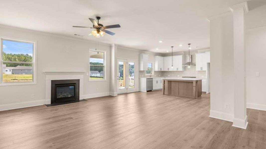 Spacious, unfurnished interior of a new home in Hamptons at Riverwood East, Dallas (Image 27). Spacious, unfurnished interior of a new home in Hamptons at Riverwood East, Dallas (Image 27).