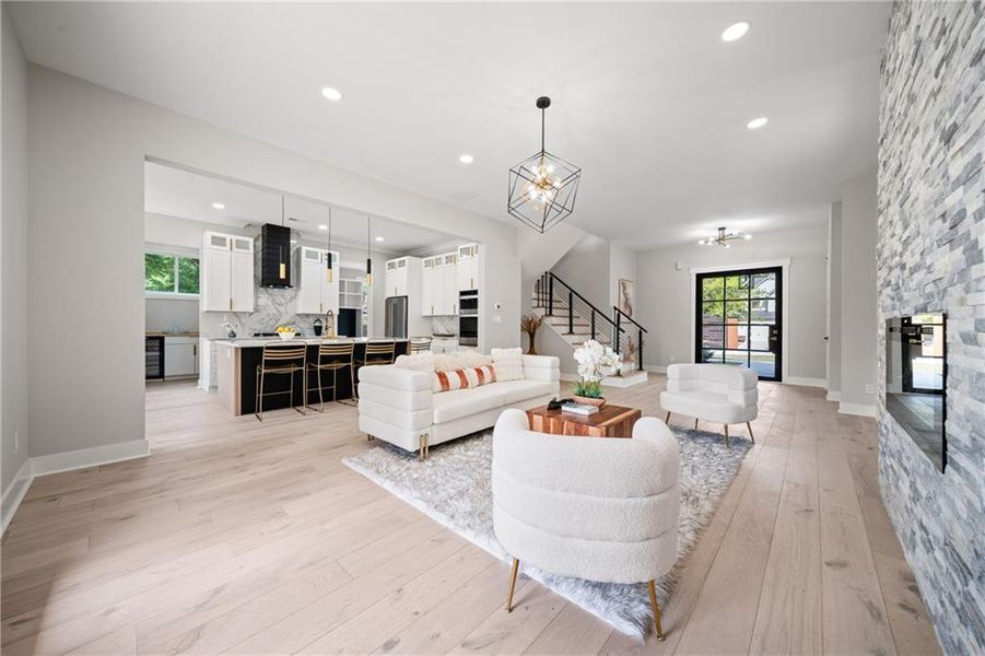 Furnished interior view inside a new home in , Acworth (Image 11).