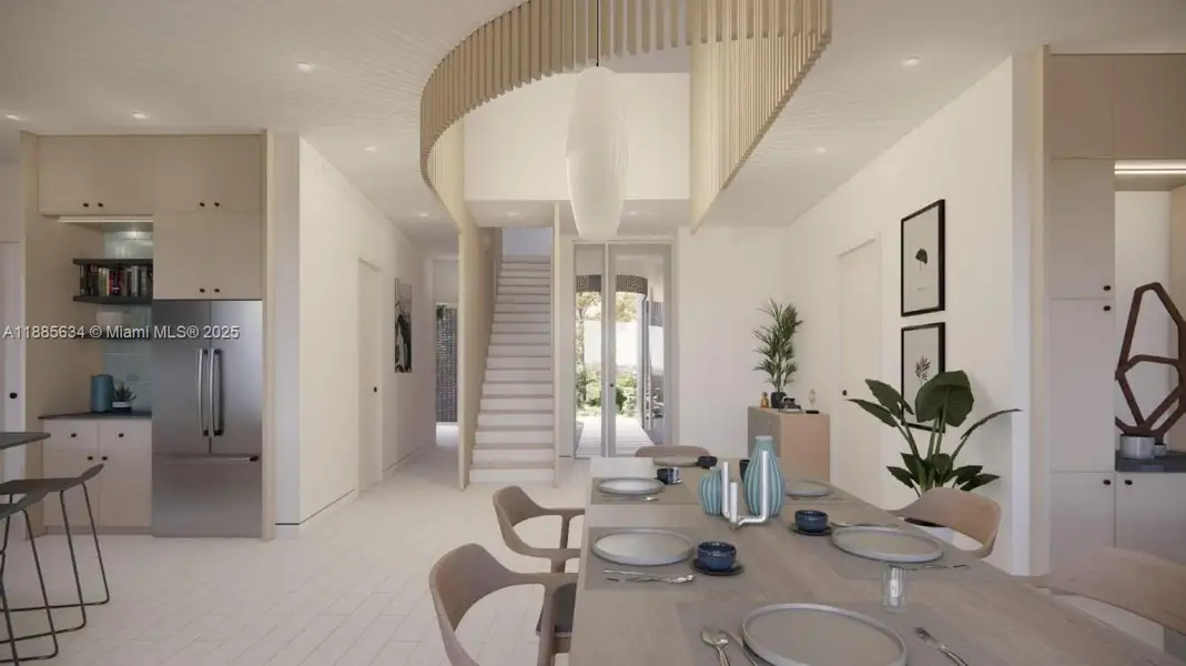 Furnished interior view inside a new home in , Miami (Image 5).