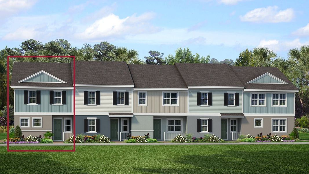 Representative exterior photo of a completed home built from the Tyler by Park Square Residential in The Residences at Emerson Park, Apopka, FL (Image 2).