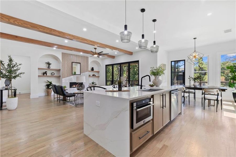 Furnished interior view inside a new home in , Atlanta (Image 30).