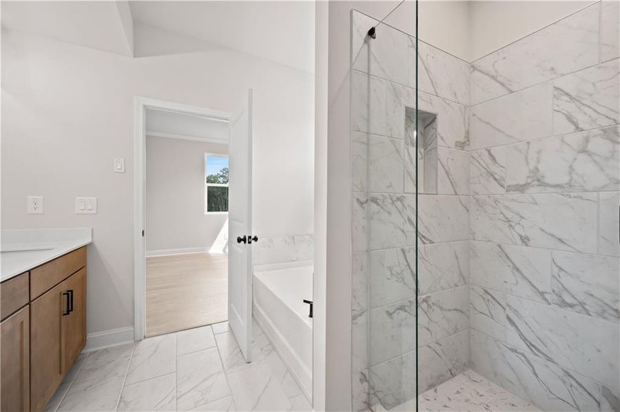 Furnished interior view inside a new home in Gatherings® at GreenHouse, Marietta (Image 15).