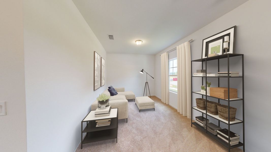 Representative furnished interior of a home built from the Catalina by Starlight Homes in The Meadows, Mebane (Image 9).