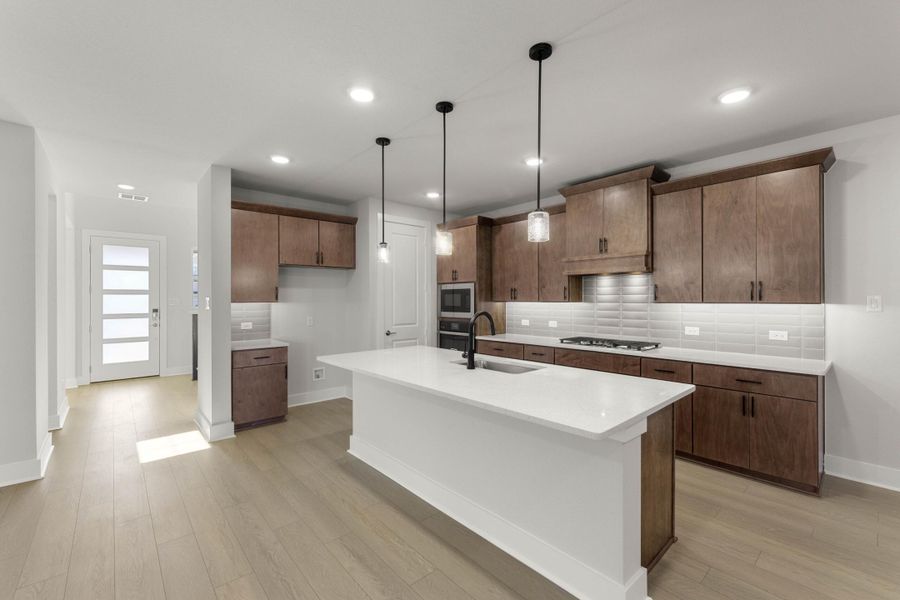 Furnished interior view inside a new home in Terrace Collection at Harvest, Argyle (Image 4).