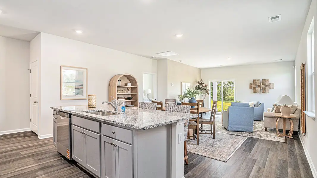 Furnished interior view inside a new home in Preserve at Cypress Commons, Conway (Image 4). Furnished interior view inside a new home in Preserve at Cypress Commons, Conway (Image 4).
