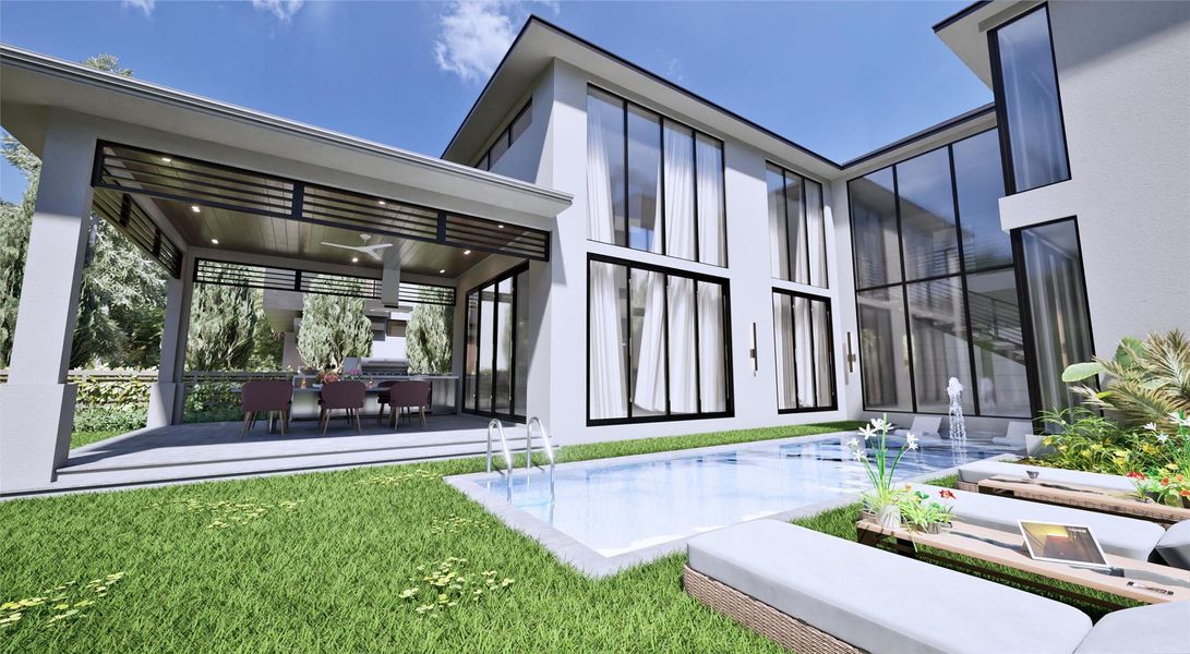 Exterior details and patio area of a home in , Fort Lauderdale (Image 11). Exterior details and patio area of a home in , Fort Lauderdale (Image 11).