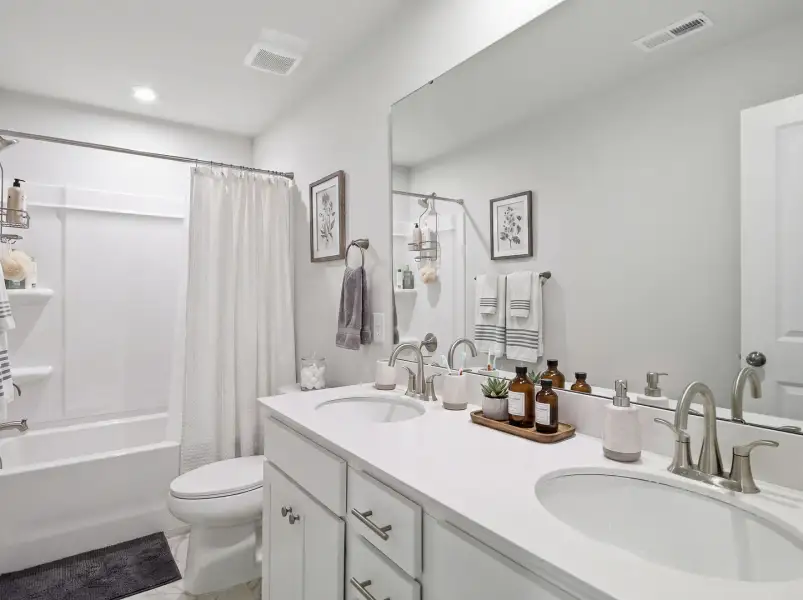 Furnished interior view inside a new home in Fallbrook Single Family Homes, Indian Trail (Image 21).