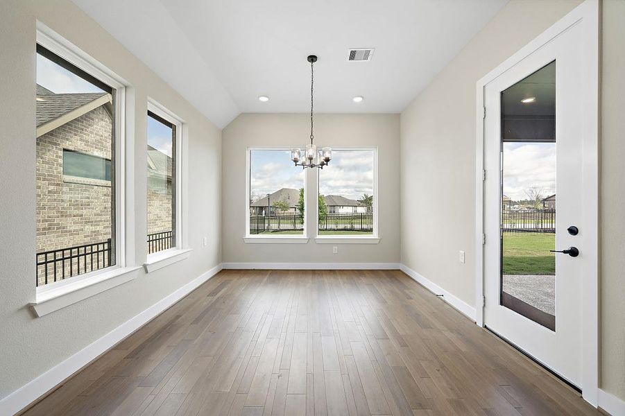 Representative unfurnished interior of a home built from the Sweet Clover by Caldwell Homes in Chambers Creek, Willis (Image 10). Representative unfurnished interior of a home built from the Sweet Clover by Caldwell Homes in Chambers Creek, Willis (Image 10).