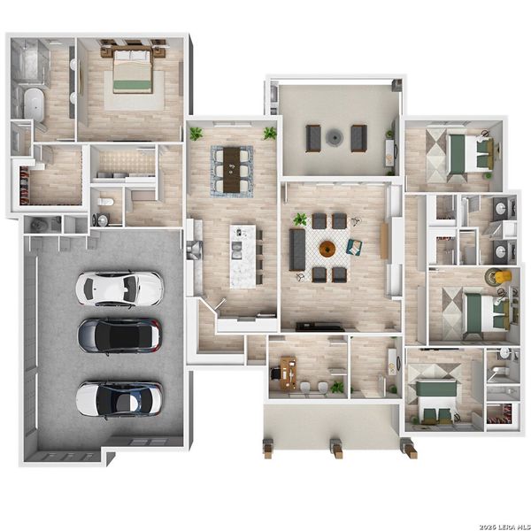 2D floor plan layout of this home in , La Vernia, TX (Image 3).