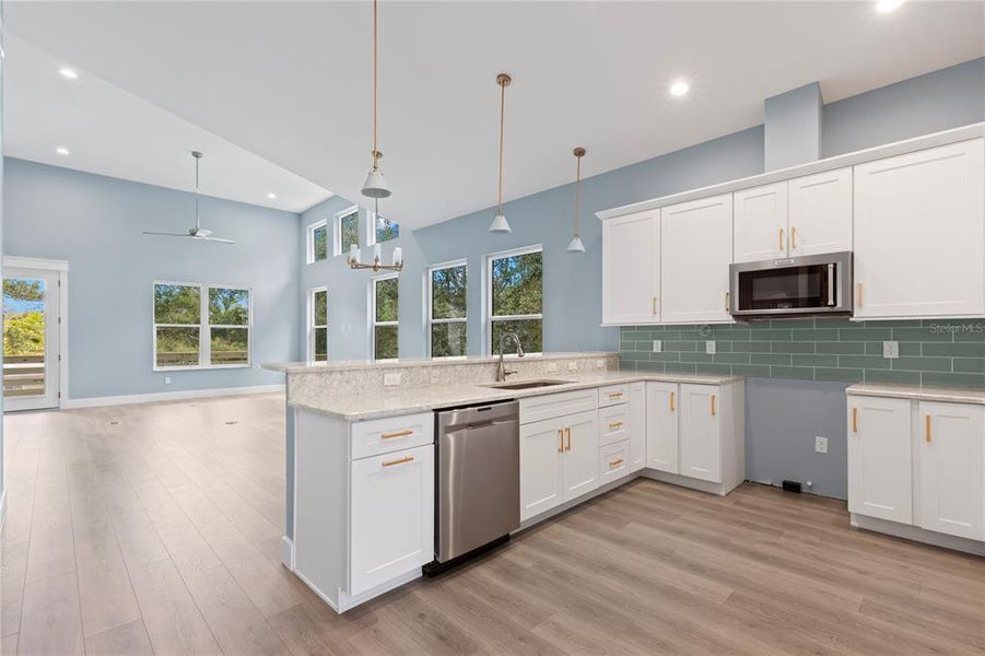 Furnished interior view inside a new home in , Crystal Beach (Image 18).