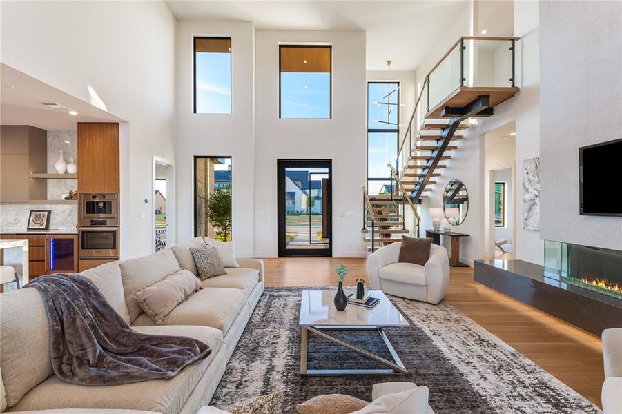 Furnished interior view inside a new home in , Heath (Image 4).