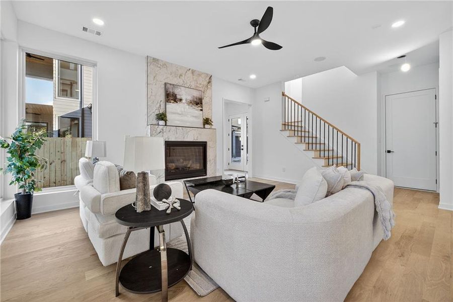 Furnished interior view inside a new home in , Atlanta (Image 35).