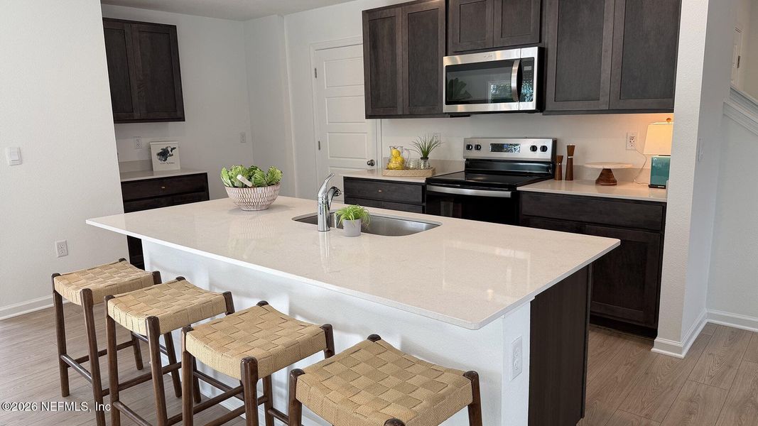 Furnished interior view inside a new home in Copes Landing, Jacksonville (Image 8).