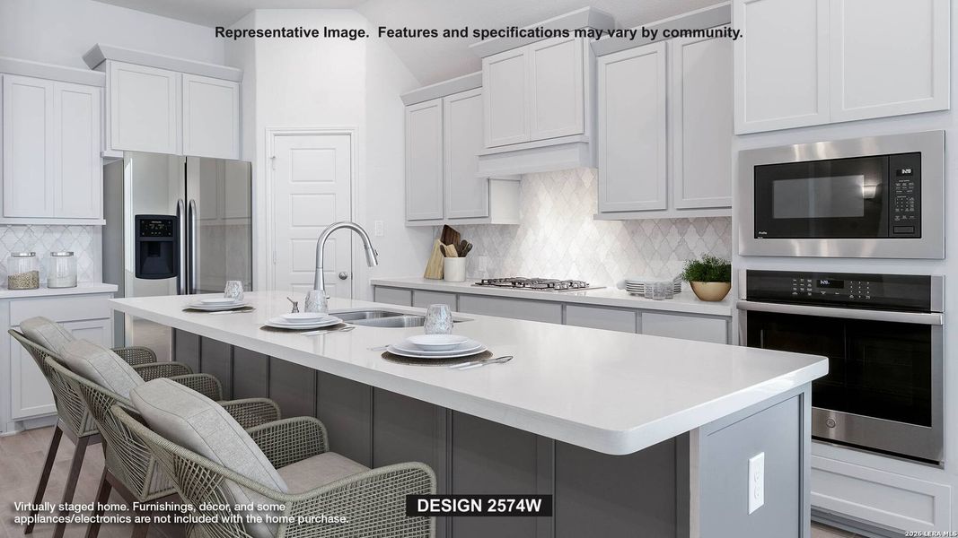 Furnished interior view inside a new home in Meadows of Mill Creek, Seguin (Image 4).