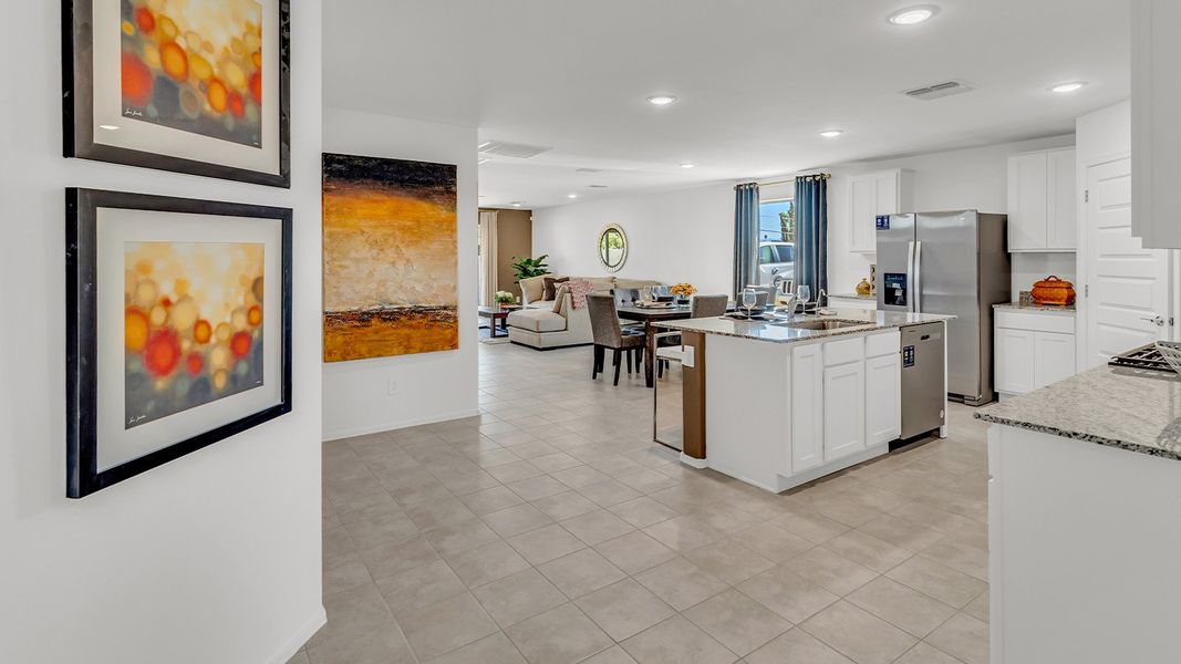 Furnished interior view inside a new home in Senita Crossing, Tucson (Image 3).