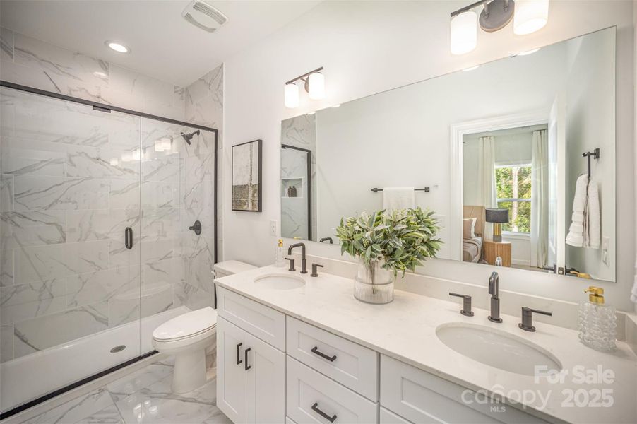 Furnished interior view inside a new home in , Charlotte (Image 16).