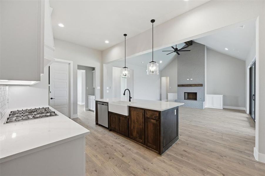 Furnished interior view inside a new home in Rocky Top Ranch, Reno (Image 6). Furnished interior view inside a new home in Rocky Top Ranch, Reno (Image 6).