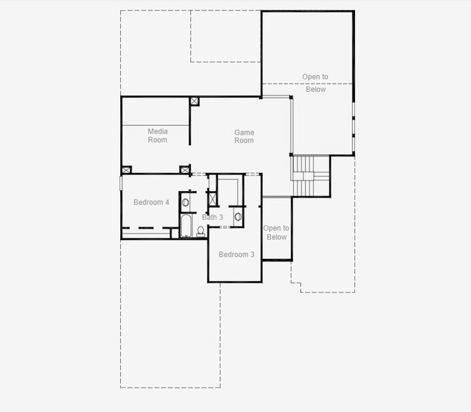 2D floor plan layout of this home in Saddle Star Estates, Rockwall, TX (Image 4). 2D floor plan layout of this home in Saddle Star Estates, Rockwall, TX (Image 4).