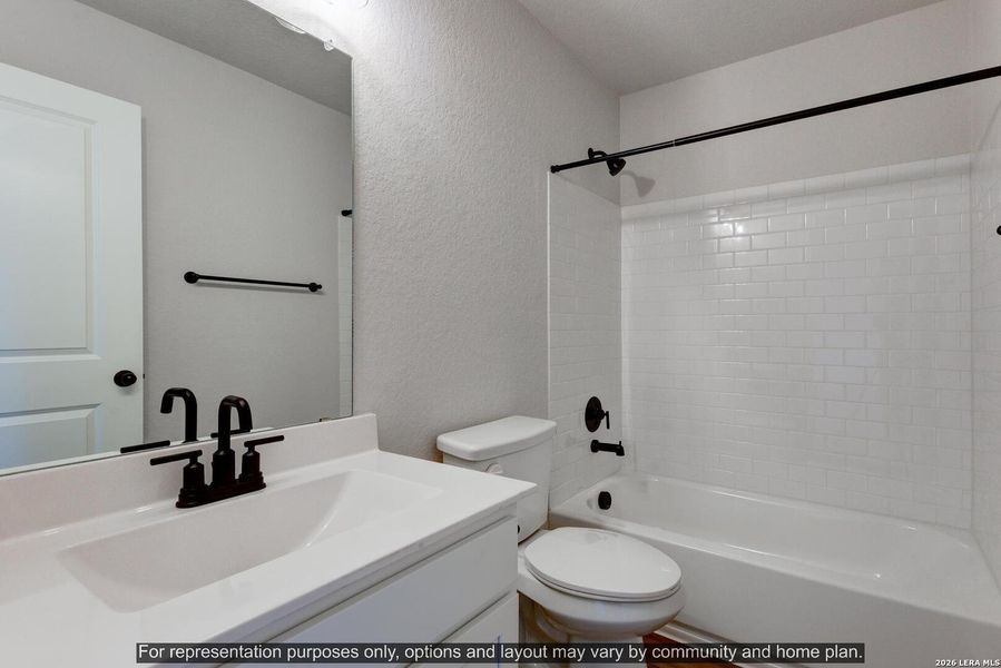 Furnished interior view inside a new home in The Wilder, Adkins (Image 7).