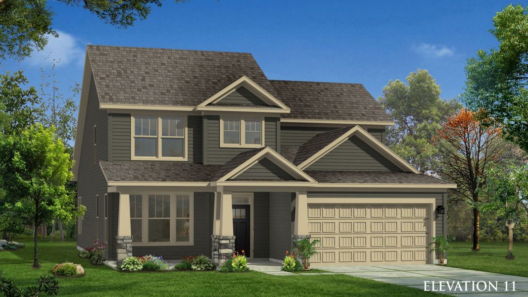 Rendering of elevation 11 of The Middleton Design by DRB Homes Rendering of elevation 11 of The Middleton Design by DRB Homes