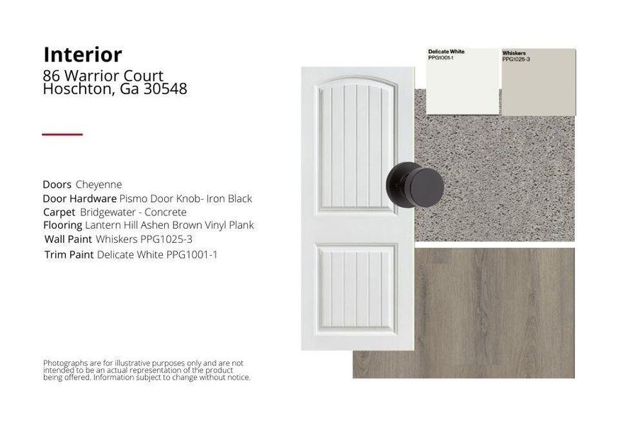 Sample of building materials used in homes in Twin Lakes, Hoschton (Image 34). Sample of building materials used in homes in Twin Lakes, Hoschton (Image 34).